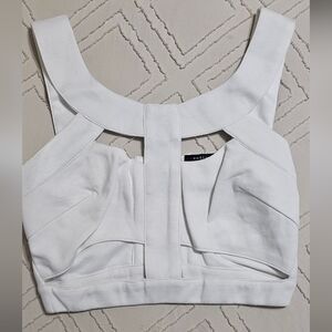NWOT Endless Rose White Structured Crop Top